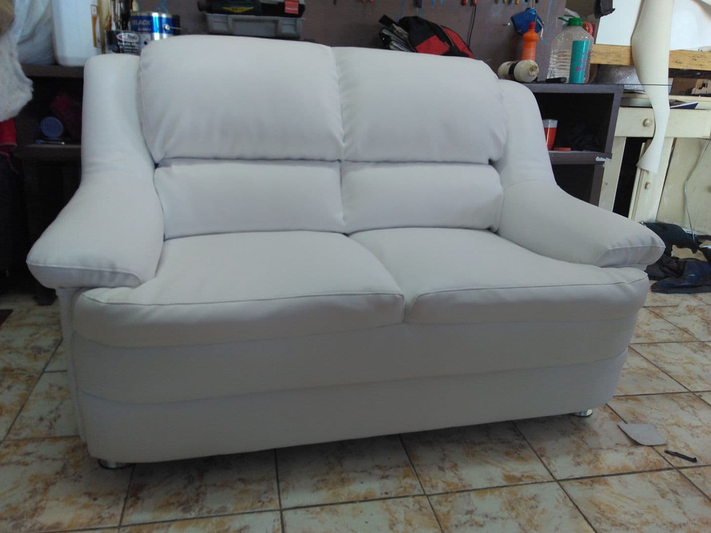 Reforma de sofá branco